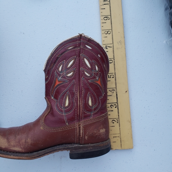 Vintage Kid's Acme Scrolled and Floral Cutout Boots Collectible - Picture 12 of 12